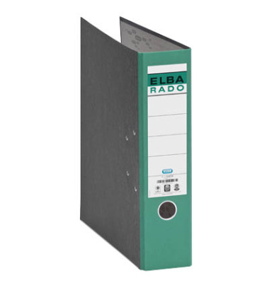 Ordner Rado Klassik 10407 100022601, A4 80mm breit Karton schwarz/gr&uuml;n