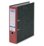Ordner Smart Original 10428 100023250, A4 80mm breit Karton Wolkenmarmor rot