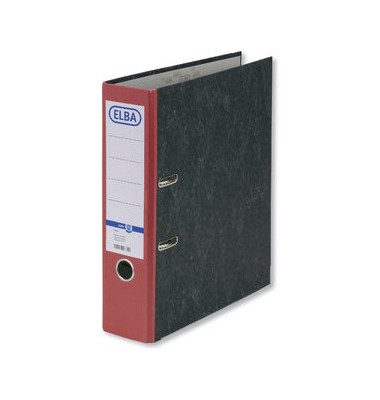 Ordner Smart Original 10428 100023250, A4 80mm breit Karton schwarz/rot