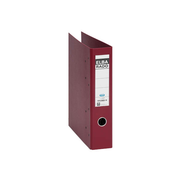 10 Stück Elba Doppelordner Rado Plast 10498 100551850, 2xA5 quer 75mm breit Pappe, mit PVC-Überzug vollfarbig rot 4002030101685 Elba