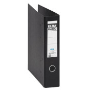 Doppelordner rado plast 2x A5-quer schwarz 75mm 2x 2-Ringmechanik PVC