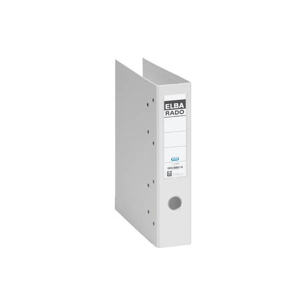 10 Stück Elba Doppelordner Rado Plast 10498 100551852, 2xA5 quer 75mm breit Pappe, mit PVC-Überzug vollfarbig weiß 4002030101708 Elba