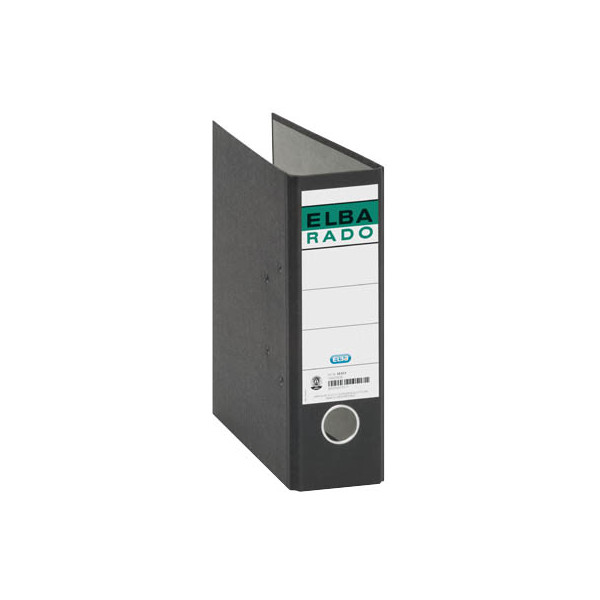 5 Stück Elba Ordner rado 10517 400122686, A5 hoch 75mm breit Karton Wolkenmarmor schwarz 4002030105171 Elba