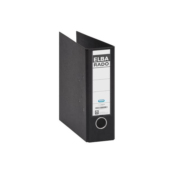 5 Stück Elba Ordner rado plast 10597 100022641, A5 hoch 75mm breit Kunststoff vollfarbig schwarz 4002030101524 Elba