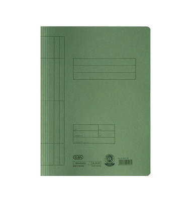 Schnellhefter Smart Line 100090781, A4, gr&uuml;n, Karton, 250g, Vorderdeckel opak