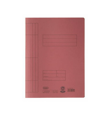 Schnellhefter 100090784, A4, rot, Karton, 250g, Vorderdeckel opak