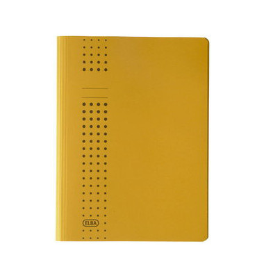 Schnellhefter Chic 20477 A4 gelb 320g Karton kaufmännische Heftung bis 200 Blatt
