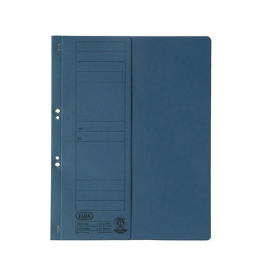&Ouml;senhefter Standard -&Ouml;senhefter - Serie 100560000, A4 blau halber Vorderdeckel, Karton 250g