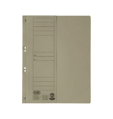 Ösenhefter 100560004, A4 grau halber Vorderdeckel, Karton 250g