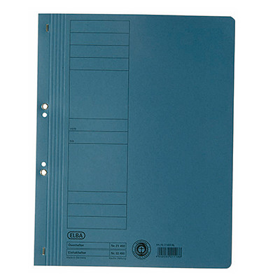 &Ouml;senhefter Chic &Ouml;senhefter - Serie 100551869, A4 blau ganzer Vorderdeckel, Karton 250g