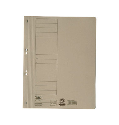 Ösenhefter 100551873, A4 grau ganzer Vorderdeckel, Sonstige 250g