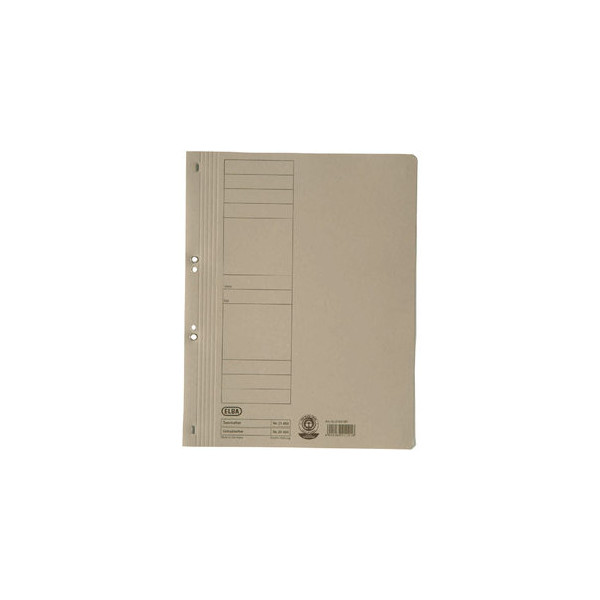 50 Stück Elba Ösenhefter Chic Ösenhefter - Serie 100551873, Din A4 grau ganzer Vorderdeckel, Sonstige 250g 4002030211216 Elba