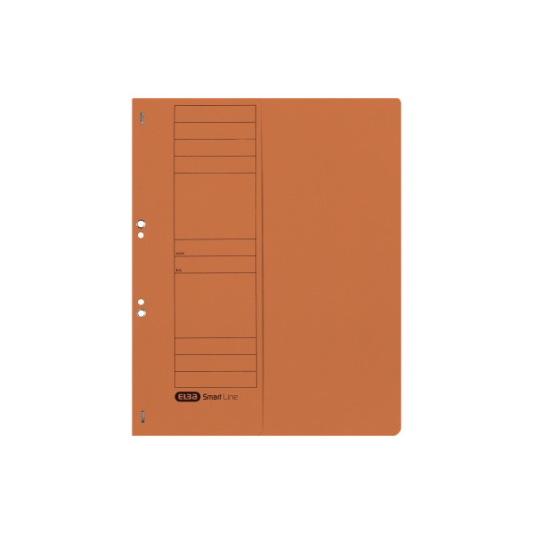 50 Stück Elba Ösenhefter Chic Ösenhefter - Serie 100551881, Din A4 orange halber Vorderdeckel, Karton 250g 4002030211094 Elba
