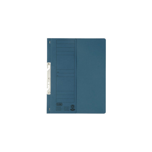 50 Stück Elba Einhakhefter - 100560021, A4 blau halber Vorderdeckel, Manilakarton RC 250g 4002030221116 Elba