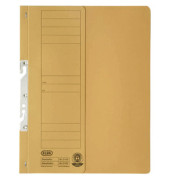 Einhakhefter 100560023, A4 gelb halber Vorderdeckel, Karton 250g