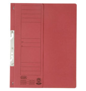 Einhakhefter 100560027, A4 rot halber Vorderdeckel, Karton 250g