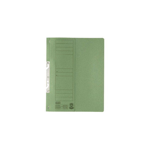 4002030221079 - Einhakhefter A4 grün halber Vorderdeckel kaufmännische Heftung 4002030221079 Elba