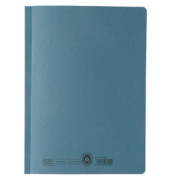 Schnellhefter Smart Line 100421220, A4, blau, Manilakarton, 98 % recycelt, 320g, Vorderdeckel opak