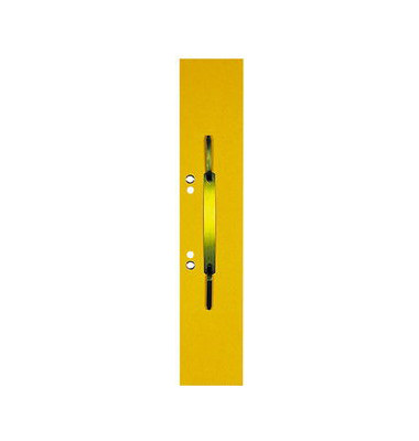 Heftstreifen lang 100091150, 60x305mm, extra lang, geöst, RC-Karton mit Metalldeckleiste, gelb 