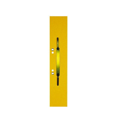 Heftstreifen lang 100091150, 60x305mm, extra lang, geöst, RC-Karton mit Metalldeckleiste, gelb