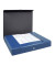 Heftbox 400001922, A4 blau, 4cm F&uuml;llh&ouml;he, Hartpappe, recycelt 350g