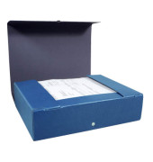 Heftbox Elba for Business 400000988, A4 blau, 8cm F&uuml;llh&ouml;he, Hartpappe, recycelt 350g