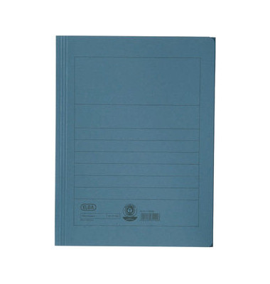Jurismappe 100091158, A4 blau Karton 250g, mit 3 Einschlagklappen