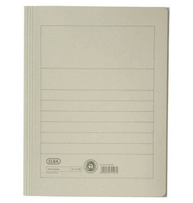 Jurismappe Smart Line 100091162, A4 grau Karton 250g, mit 3 Einschlagklappen