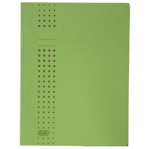 25 Stück Elba Aktendeckel chic 100091167, A4 grün Recyclingkarton 320g 4002030311138 Elba