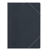 Eckspannmappe chic 400010101, A4 anthrazit Recyclingkarton 320g, f&uuml;r ca. 150 Blatt  (80 g/m&sup2;)