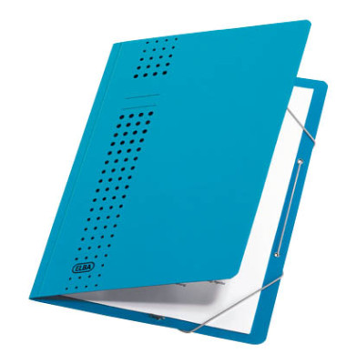 Eckspannmappe chic 400010053, A4 hellblau Recyclingkarton 320g, f&uuml;r ca. 150 Blatt  (80 g/m&sup2;)