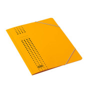 Eckspannmappe chic 400010054, A4 gelb Recyclingkarton 320g, f&uuml;r ca. 150 Blatt