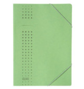 Eckspannmappe chic 400010058, A4 gr&uuml;n Recyclingkarton 320g, f&uuml;r ca. 150 Blatt