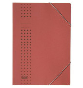 Eckspannmappe chic 400010059, A4 rot Recyclingkarton 320g, f&uuml;r ca. 150 Blatt
