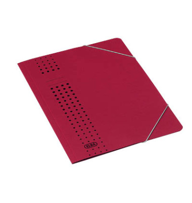 Eckspannmappe chic 400010103, A4 bordeaux Recyclingkarton 320g, f&uuml;r ca. 150 Blatt