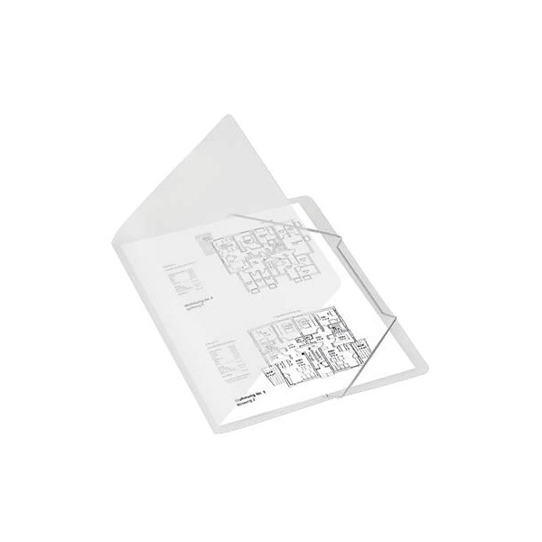 10 Stück Oxford Eckspannmappe 100421022, A4 farblos-transparent Polypropylen (PP) 4002030083967 Oxford