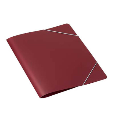 Eckspannmappe IMAGE 100555330, A4 bordeaux Polypropylen (PP), f&uuml;r ca. 50 Blatt  (80 g/m&sup2;)