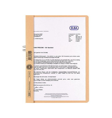 Klemmhefter Smart Line 400001022, A4 chamois, für ca. 10 Blatt, Recyclingkarton 250g