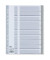 Kunststoffregister 400028107 blanko A4 0,2mm graue Fenstertabe zum wechseln 10-teilig