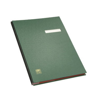 Unterschriftenmappe 41403 A4 Kunststoff grün mit Einsteckschild 20 Fächer Unterschriftenmappe 41403 A4 Kunststoff grün mit Einsteckschild 20 Fächer