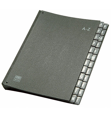 Pultordner 42414 A4 A-Z schwarz 24-teilig