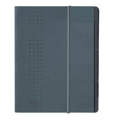 Ordnungsmappe chic 400001999, 1-7, anthrazit, A4, 7 F&auml;cher