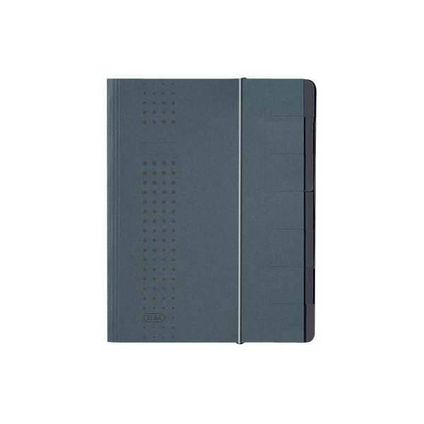 4002030047709 - - Ordnungsmappe chic din A4 320g m² Intensivkarton recycelt Farbe anthrazit 7 Fächer