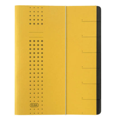 Ordnungsmappe chic 400002022, 1-7, gelb, A4, 7 F&auml;cher