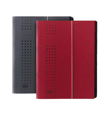 Ordnungsmappe chic 400002024, 1-7, rot, Din A4, 7 F&auml;cher