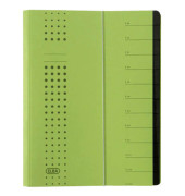 Ordnungsmappe chic 400001994, 1-12 / AB-XYZ, gr&uuml;n, Din A4, 12 F&auml;cher