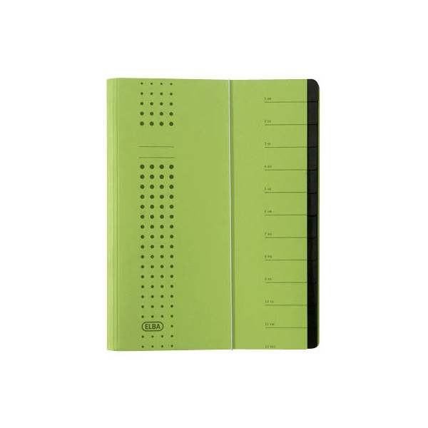 4002030421066 - Ordnungsmappe chic DIN A4 320g m² Intensivkarton recycelt Farbe grün 12 Fächer 4002030421066 - Ordnungsmappe chic DIN A4 320g m² Intensivkarton recycelt Farbe grün 12 Fächer
