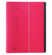 Ordnungsmappe chic 400001993, 1-12 / AB-XYZ, rot, A4, 12 F&auml;cher