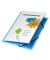 Eckspannmappe Polyvision 100201152, A4 blau-transparent Polypropylen (PP), f&uuml;r ca. 300 Blatt  (80 g/m&sup2;), mit 3 Einschlagklappen