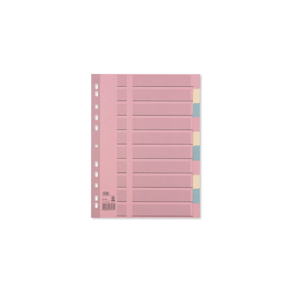 25 Stück Oxford Kartonregister 400011409, 10-teilig blanko, A4, 110 g/m², farbige Taben, 10-teilig 4002030574311 Oxford
